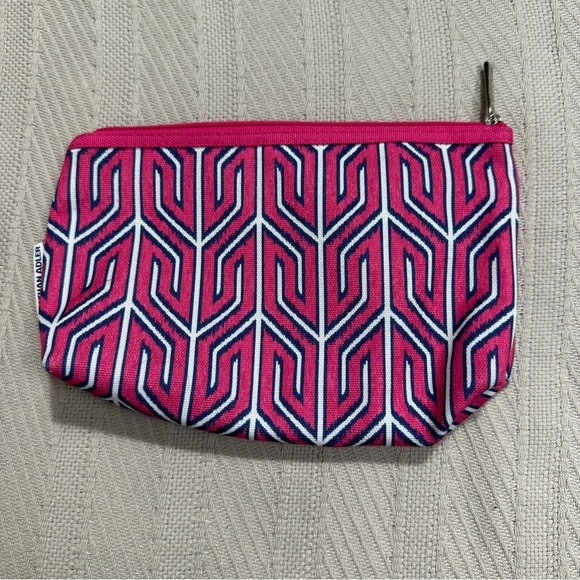 Jonathan Adler for Clinique cosmetic bag, pink/navy, storage - Picture 3 of 6